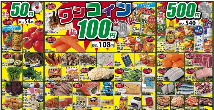セイミヤの特売チラシ